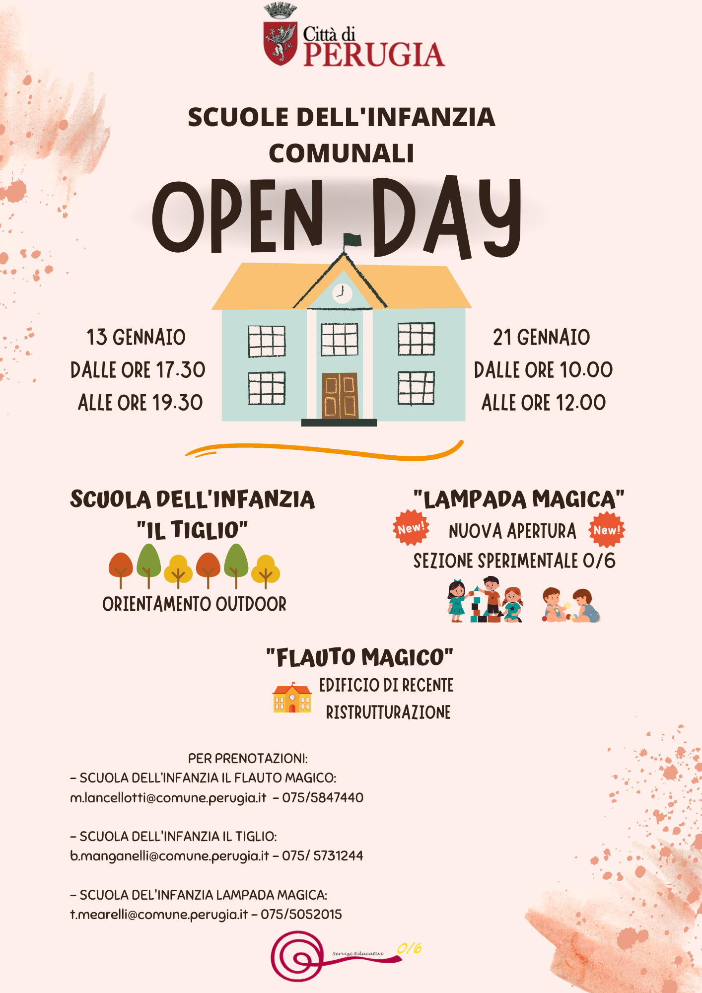 LOCANDINA OPEN DAY INFANZIA