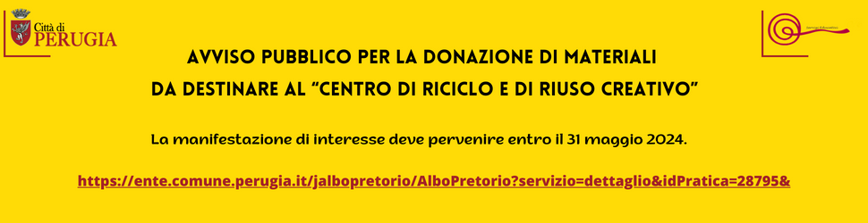 AVVISO PUBBLICO CENTRO RIUSO RICREATIVO
